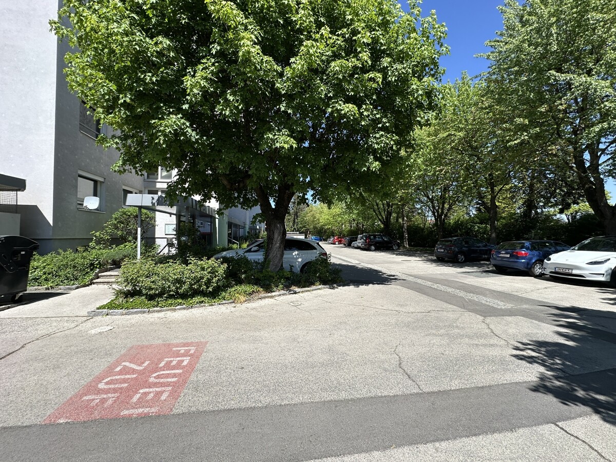 Einfahrt, Parkplatz und Zugang
