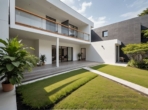 Terrasse KI generiert - Ein Haus am See
